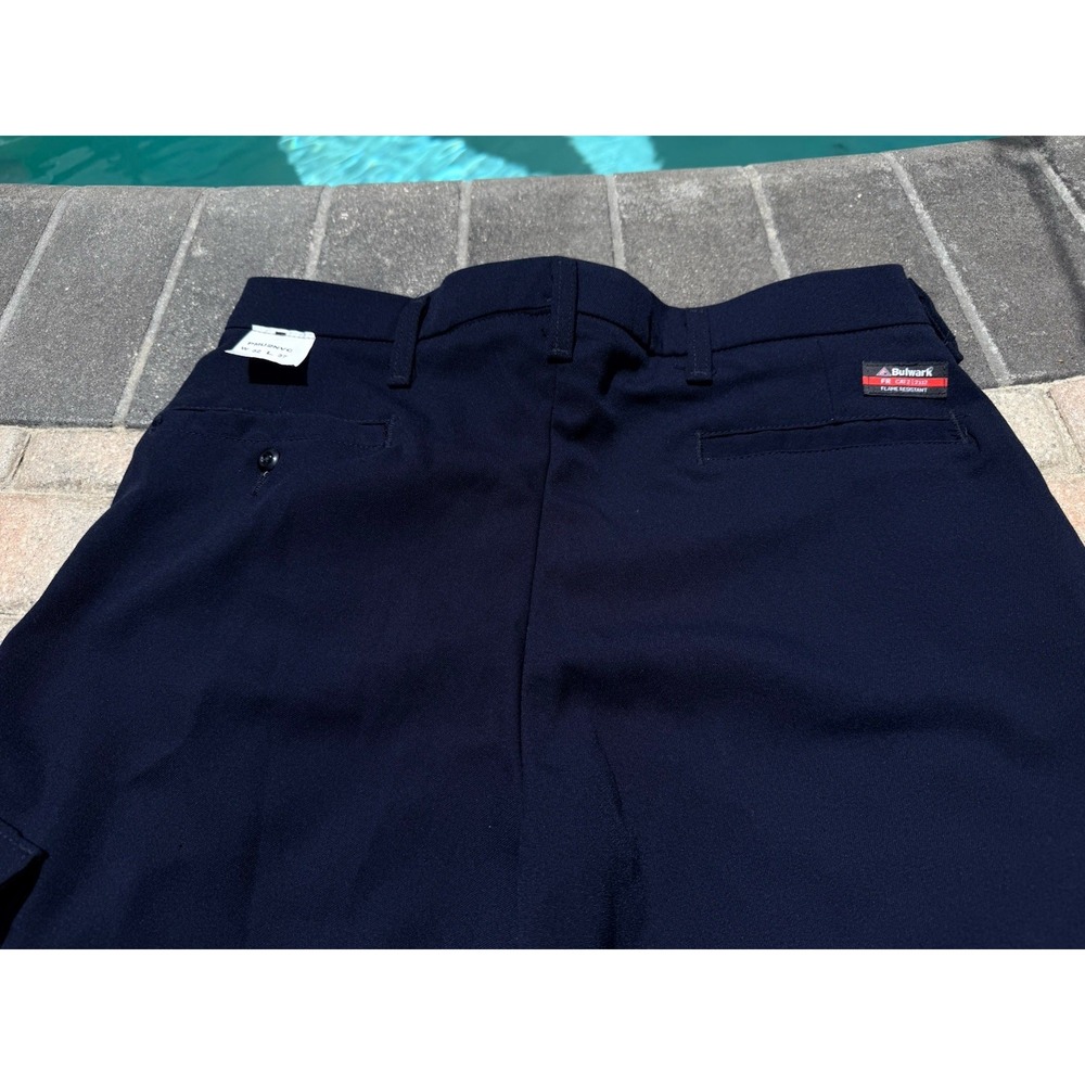 Bulwark FR Cargo Pants Men's 32x37 Navy CAT 2 NFPA 2112 ATPV 11 PMU2NV - Picture 9 of 10